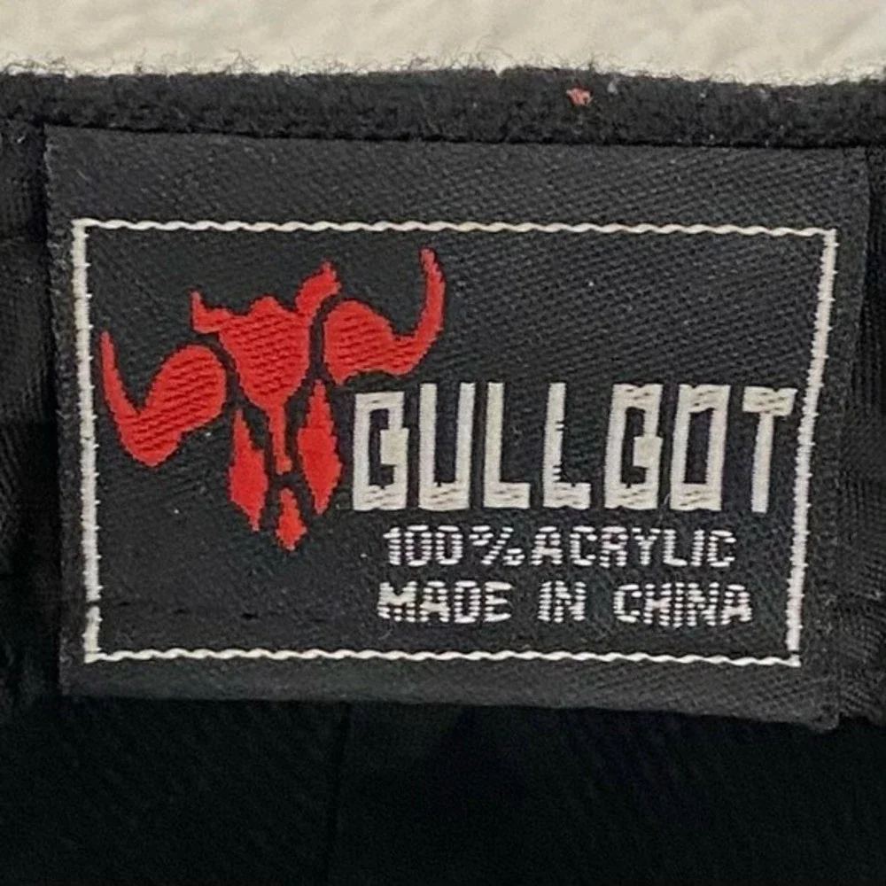 Compton Black Snapback Hat Cap Gray Bill by Bullbot